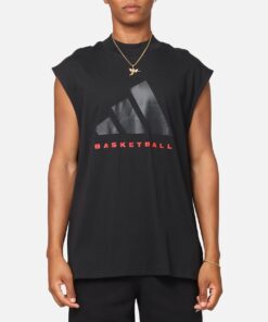 Adidas Basketball Sleeveless T-Shirt Black