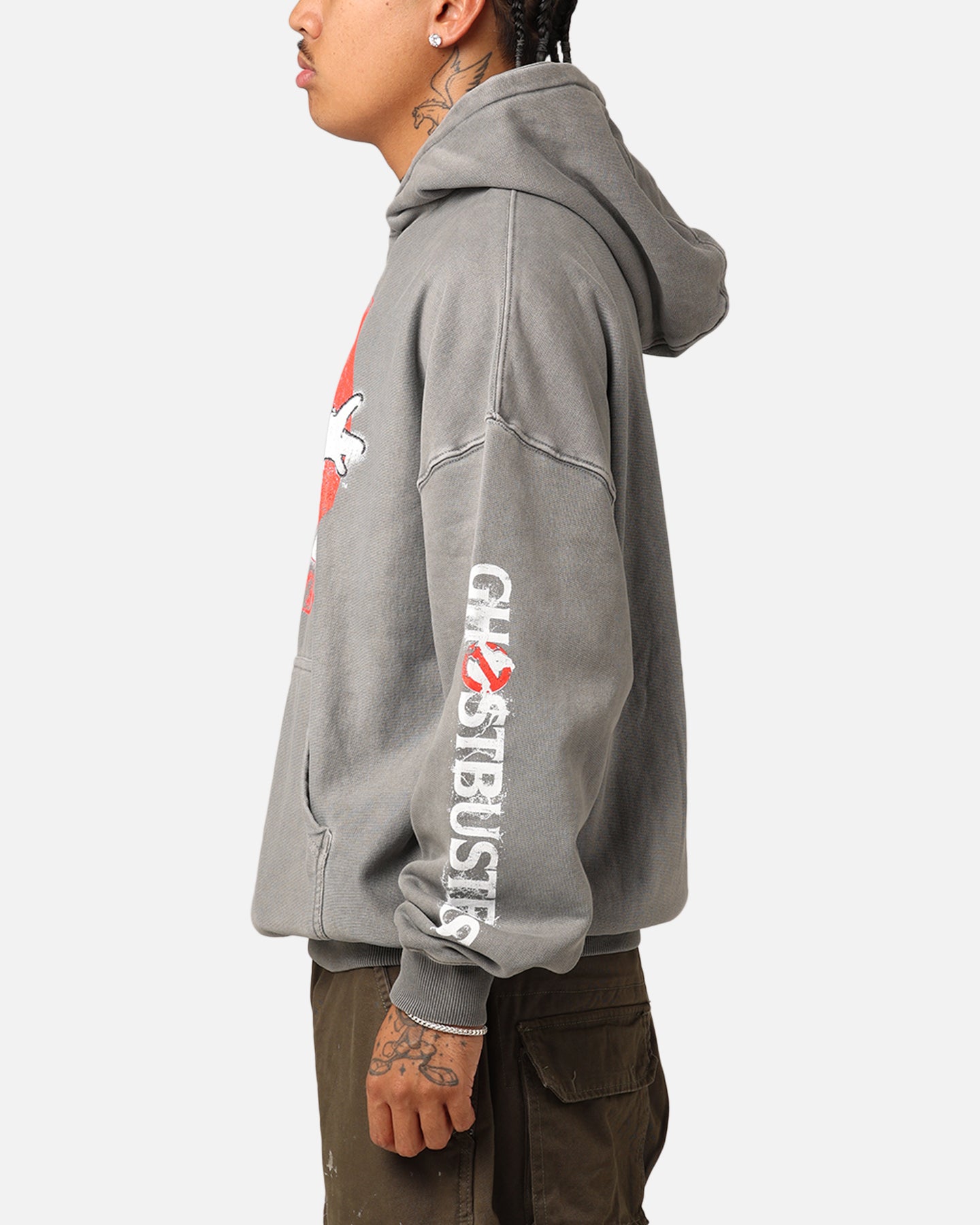 Goat Crew X Ghostbusters Heavyweight Hoodie Washed Charcoal