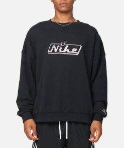 Nike Club Oversized Crewneck Sweatshirt Black/Pink