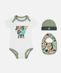 Nike Infants' Bodysuit 3 Piece Gift Set Sail