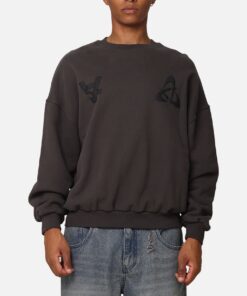 The Anti Order Atomic Crewneck Washed Charcoal