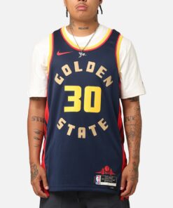 Nike Stephen Curry Golden State Warriors #30 City Edition 2024/25 Nike Dri-Fit NBA Swingman Jersey College Navy