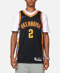 Nike Shai Gilgeous-Alexander Oklahoma City Thunder #2 City Edition 2024/25 Nike Dri-Fit NBA Swingman Jersey Black
