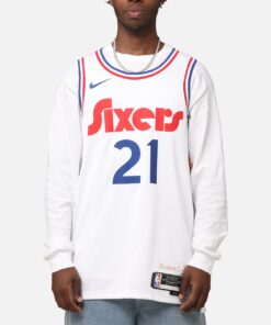Nike Joel Embiid Philadelphia 76ers #21 City Edition 2024/25 Nike Dri-Fit NBA Swingman Jersey White