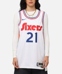 Nike Joel Embiid Philadelphia 76ers #21 City Edition 2024/25 Nike Dri-Fit NBA Swingman Jersey White