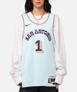 Nike Victor Wembanyama San Antonio Spurs #1 City Edition 2024/25 Nike Dri-Fit NBA Swingman Jersey Blue