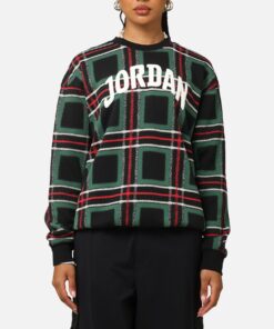 Jordan Women's Brooklyn Fleece Graphic Crewneck Sweatshirt Gorge Green/Sail