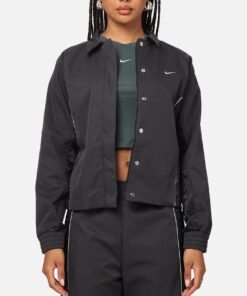 Nike Women's Sportswear Woven Full Zip Jacket Black/Black