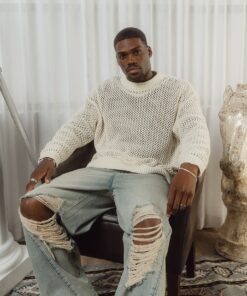 Saint Morta Solitude Knitted Crewneck Off White