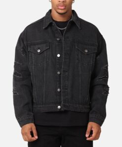 Saint Morta Rage Denim Jacket Black