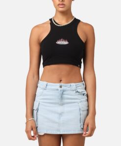Dickies Women's Fire Boy Crop Tank Black