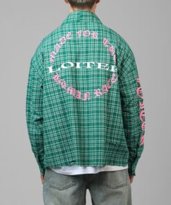 Loiter Kimono Flannel Green