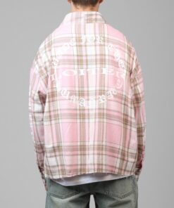Loiter Kimono Flannel Pink/Brown