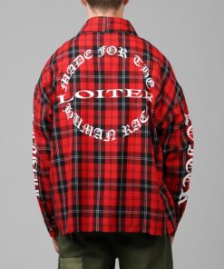 Loiter Kimono Flannel Red