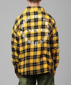 Loiter Kimono Flannel Yellow/Black