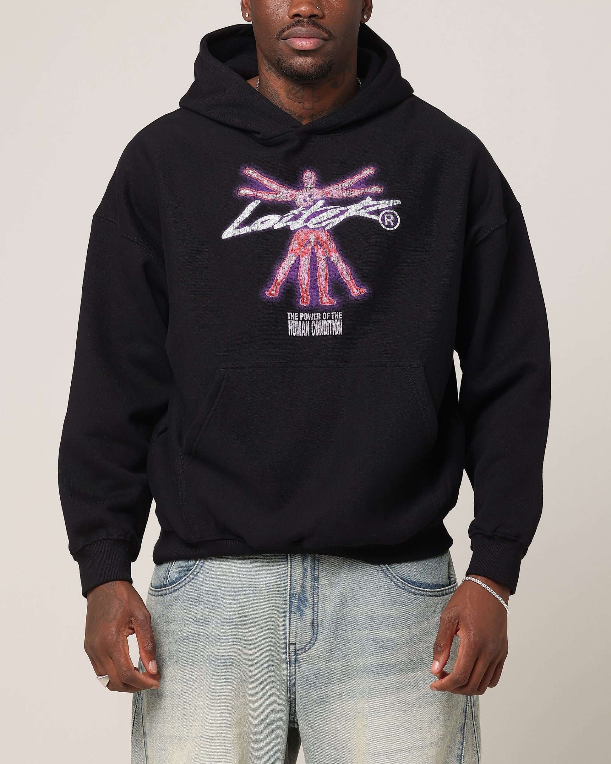 Loiter Human Condition Hoodie Black
