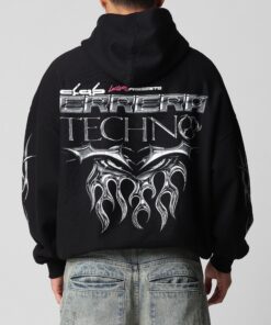 Loiter Techno Hoodie Black
