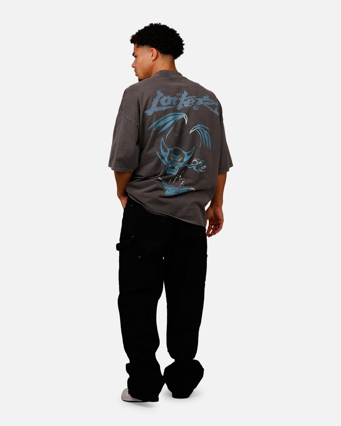 Loiter Disney Chernabog Vintage T-Shirt Washed Charcoal