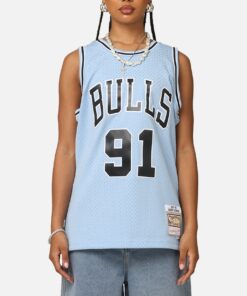 Mitchell & Ness Chicago Bulls Dennis Rodman 'Vapor Blue' Jersey Light Blue