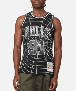 Mitchell & Ness Chicago Bulls Dennis Rodman 'Glow Web' Jersey Black