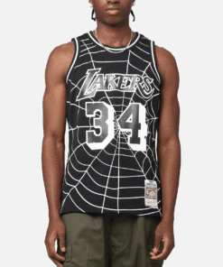 Mitchell & Ness Los Angeles Lakers Shaquille O'Neal 'Glow Web' Jersey Black