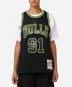 Mitchell & Ness Chicago Bulls Dennis Rodman 'Volt' 1995 Swing Jersey Black/Yellow