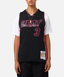 Mitchell & Ness Miami Heat Dwyane Wade 'Volt' 2005 Swing Jersey Black/Pink