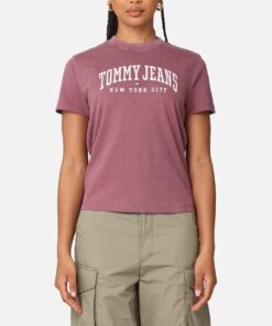 Tommy Jeans Women's TJW Varsity T-Shirt Rouge