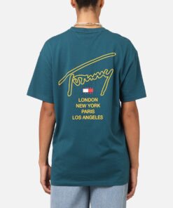 Tommy Jeans TJM City Twist T-Shirt Green