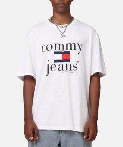 Tommy Jeans TJM Relaxed Twist Logo T-Shirt White
