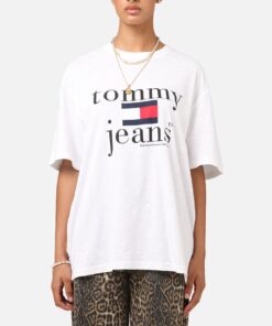Tommy Jeans TJM Relaxed Twist Logo T-Shirt White