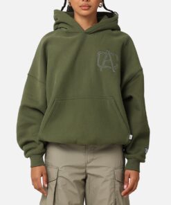 Carre Academy V2 Oversized Hoodie Forest Green