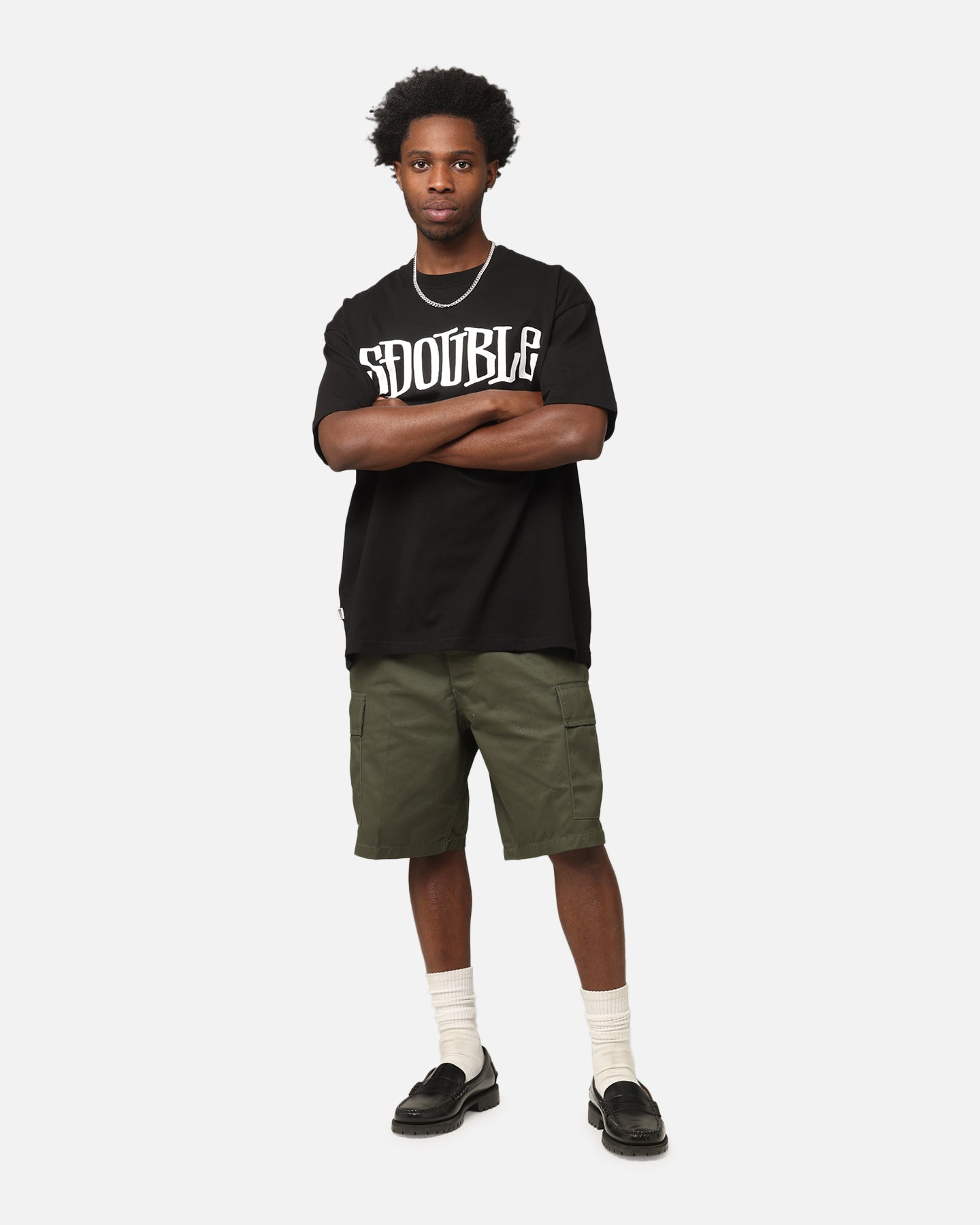 S Double Design By T-Shirt Black