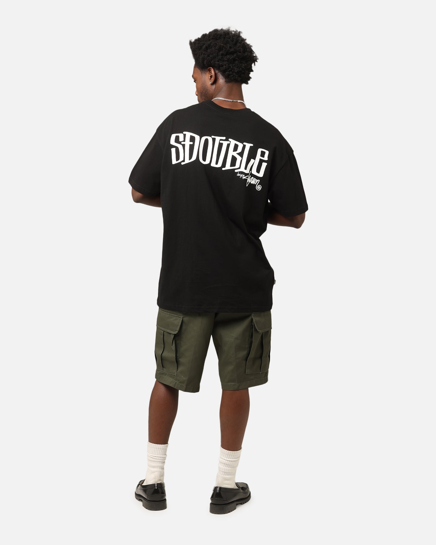 S Double Design By T-Shirt Black