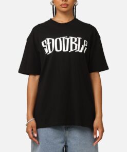 S Double Design By T-Shirt Black