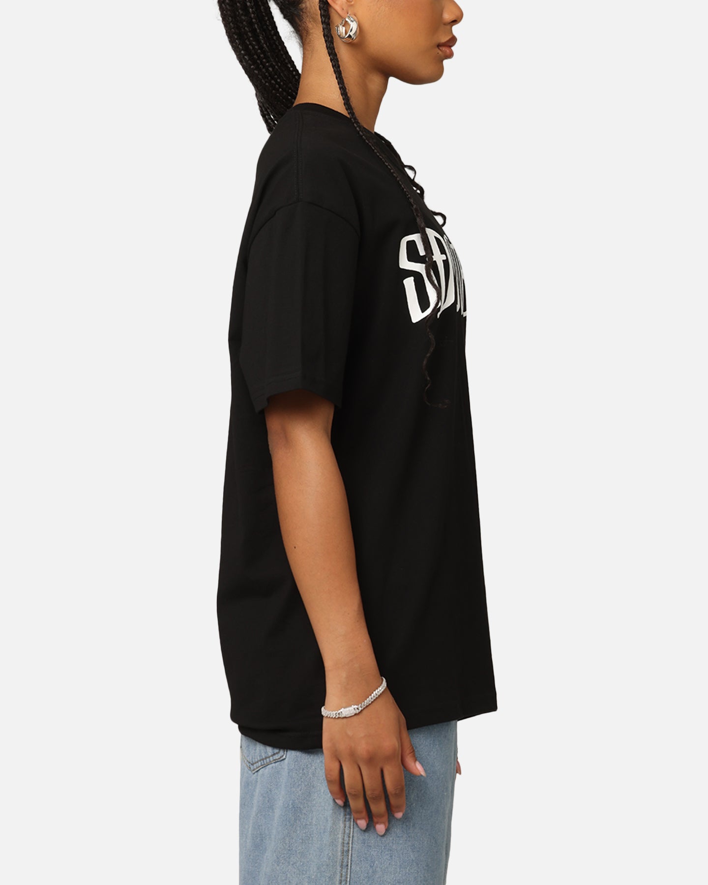 S Double Design By T-Shirt Black
