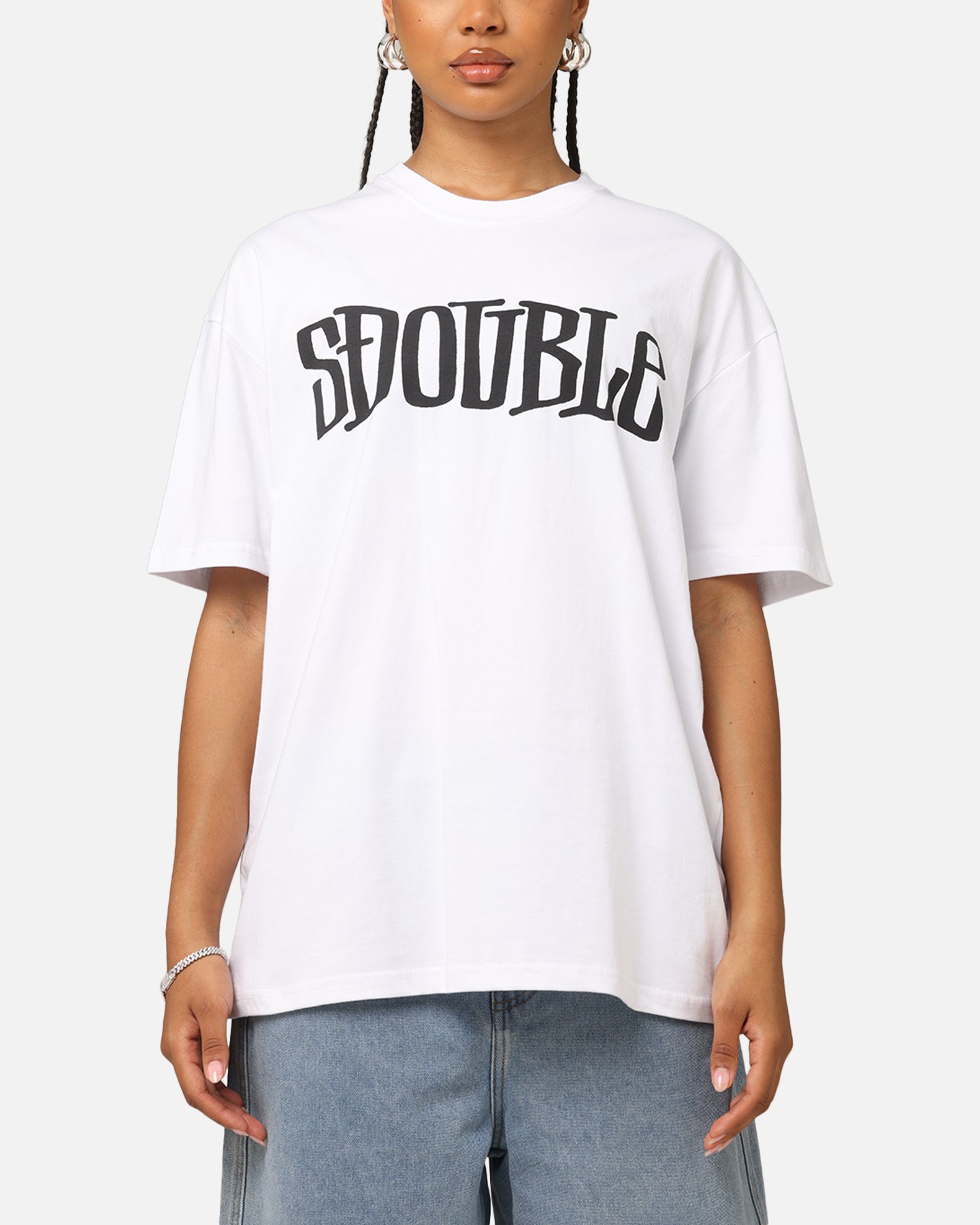 S Double Design By T-Shirt White