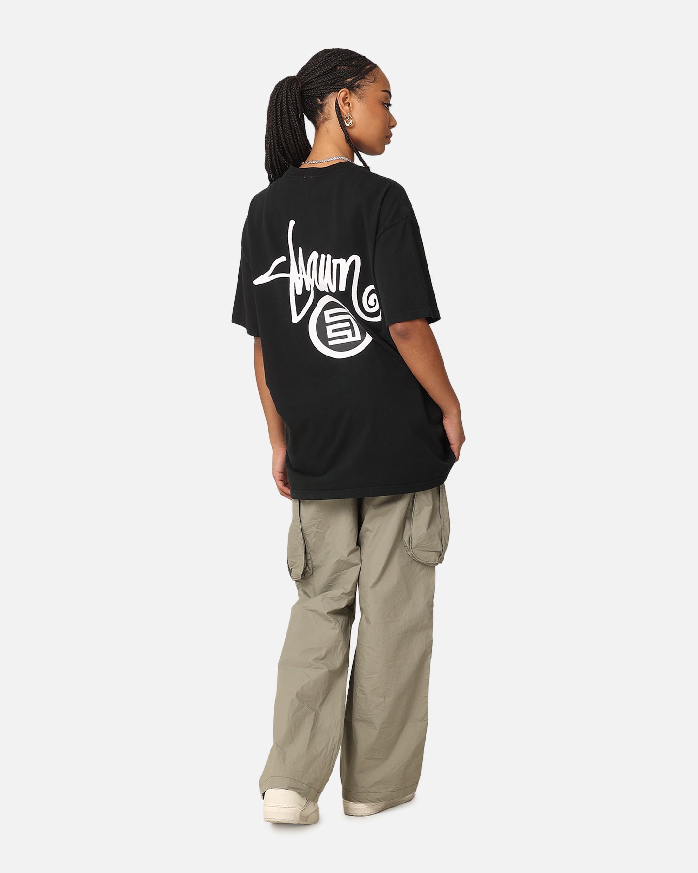 S Double Shawn Dot T-Shirt Washed Black