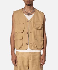 MNML Bounded Gabardine Vest Tan