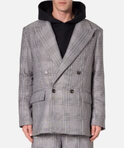 MNML Double Breasted Suit Jacket Black/Grey