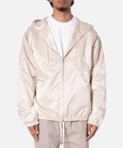 MNML Full Zip Paneled Fight Jacket Stone
