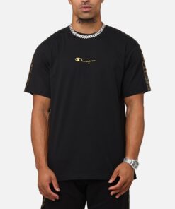 Champion Lux Taping T-Shirt Black