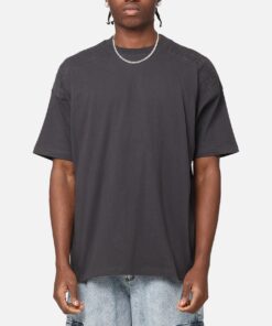Saint Morta Emboss Boxy T-Shirt Dark Grey