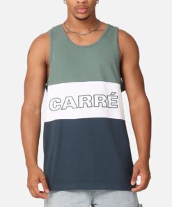Carre Boost Panel Singlet Forest Green