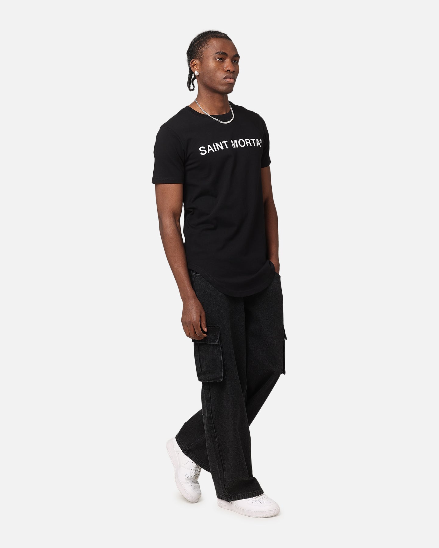 Saint Morta Official El Duplo T-Shirt Black/White