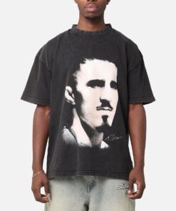 UFC By Culture Kings Tom Aspinall Vintage T-Shirt Black Acidwash
