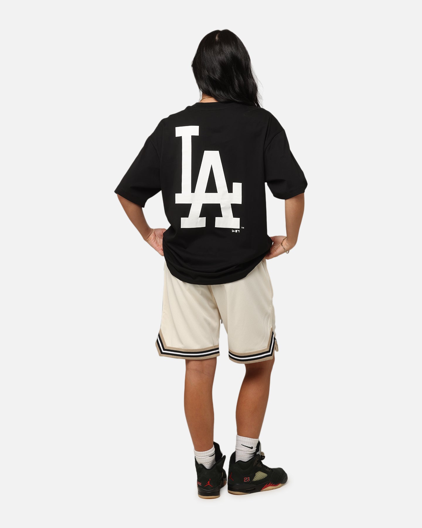 New Era Los Angeles Dodgers Rose Oversized T-Shirt Black