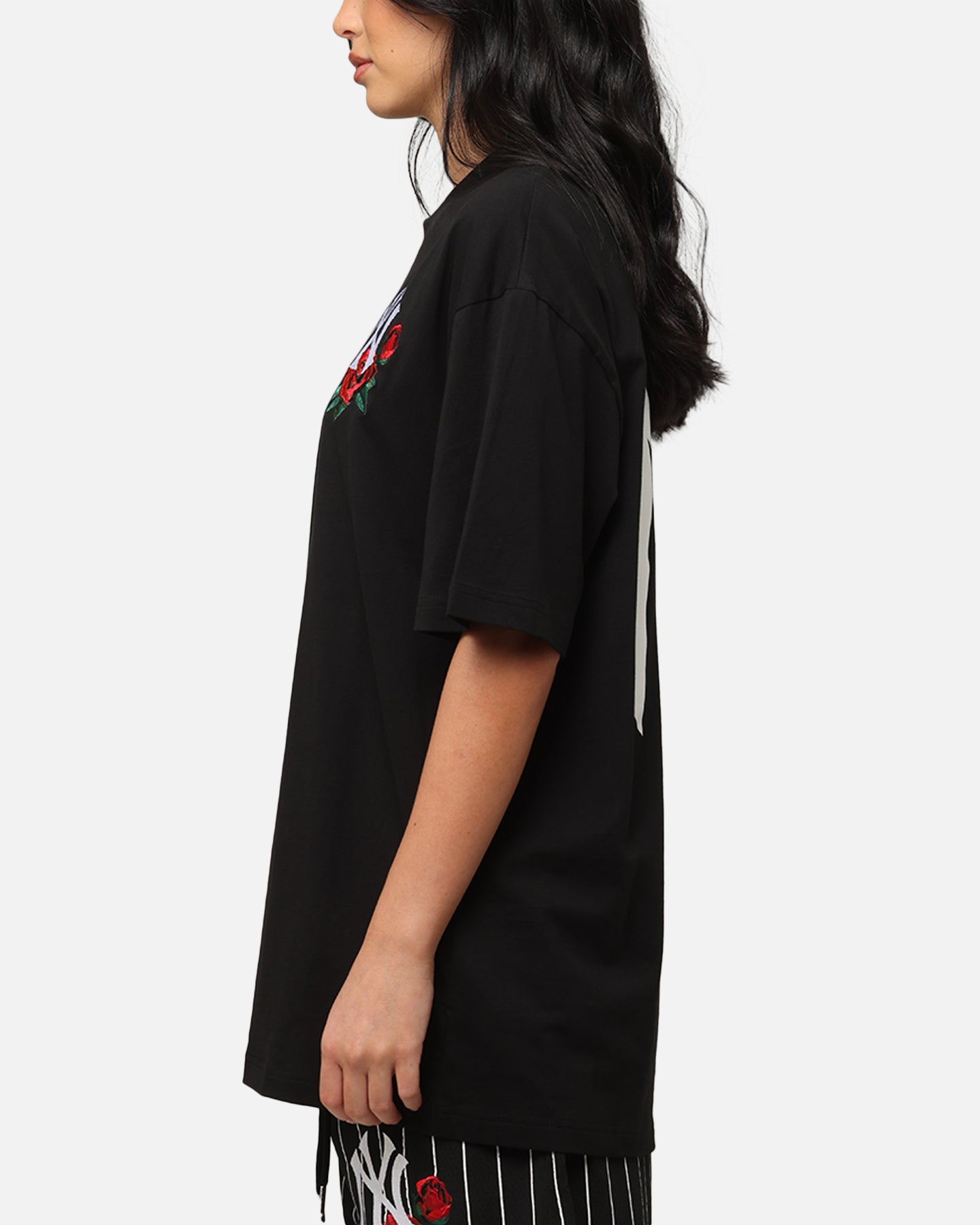 New Era New York Yankees Rose Oversized T-Shirt Black
