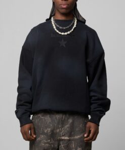 Loiter Premium Essentials Crewneck Washed Black