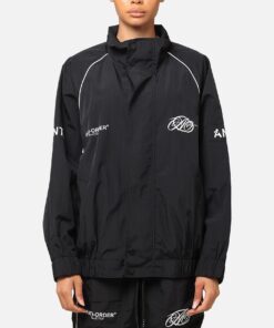 The Anti Order Track Club Windbreaker Jacket Black/Grey